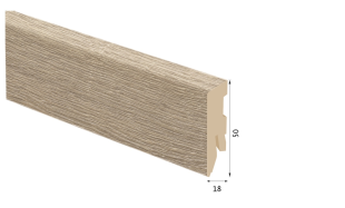 Laminuota grindjuostė Kaindl MDF Ąžuolas Multistrip True 18*50 MM