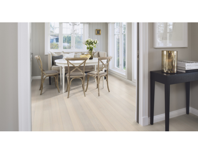 Trisluoksnė parketlentė Boen Plank Live Pure Ąžuolas Andante White 138 MM