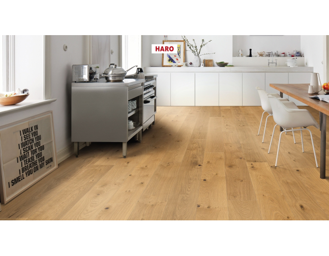 Trisluoksnė parketlentė Haro Plaza Ąžuolas Universal Alpine 4V