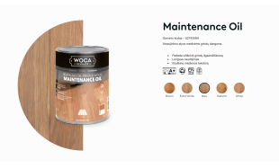 Alyva medinėms grindims Woca Maintenance Oil Grey, 1 L