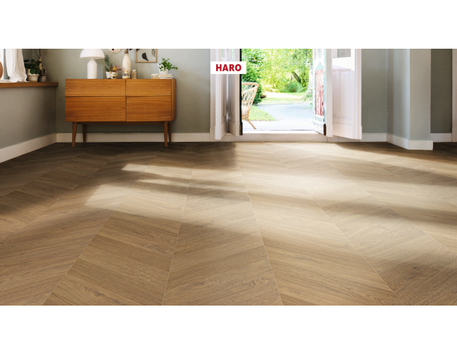 Laminuotos grindys Haro Tritty 200 Aqua Chevron Ąžuolas Nature
