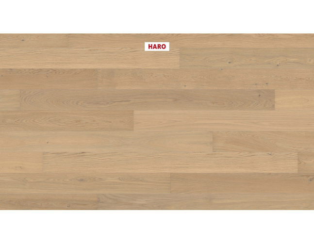Trisluoksnė parketlentė Haro Plank Ąžuolas Light White Exklusiv Brushed 4V