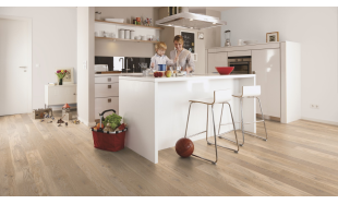 Trisluoksnė parketlentė Boen Plank Ąžuolas Pop White 13 mm