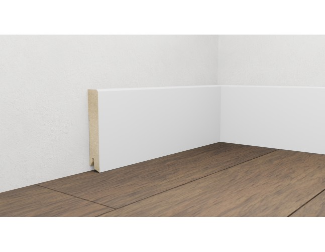 Laminuota grindjuostė Pedross MDF Balta RAL 9003 18*100 MM
