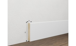 Laminuota grindjuostė Pedross MDF Balta RAL 9003 12*70 MM