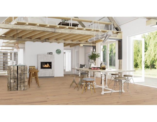 Akcija! Trisluoksnė parketlentė Boen Gent Plank Live Pure Ąžuolas Animoso 181 MM