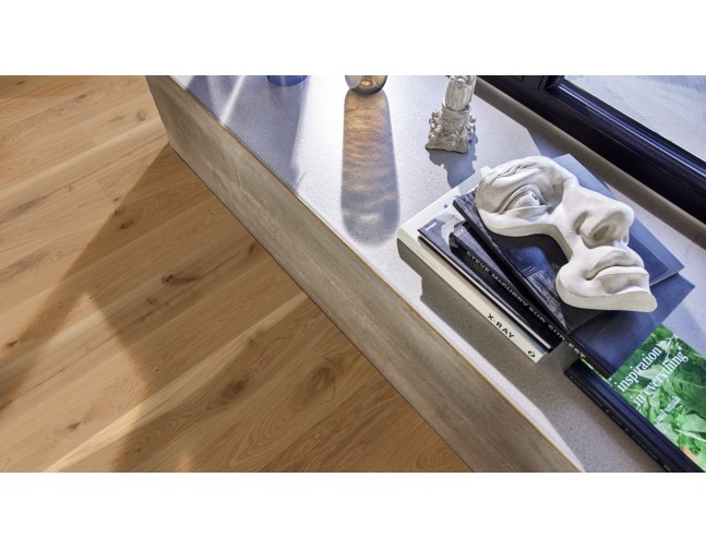 Akcija! Trisluoksnė parketlentė Boen Gent Plank Ąžuolas Vivo 181 MM