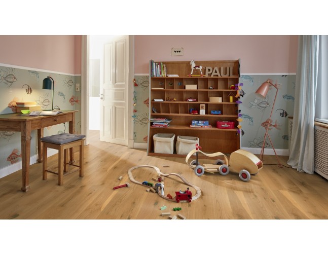 Akcija! Trisluoksnė parketlentė Boen Gent Plank Ąžuolas Soft Brown Vivo 181 MM