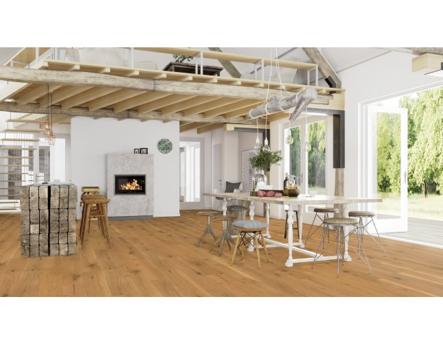 Akcija! Trisluoksnė parketlentė Boen Gent Plank Ąžuolas Soft Brown Vivo 181 MM