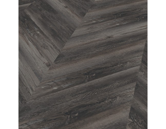 IŠPARDAVIMAS Vinilo danga OneFlor ECO 55 Chevron Pušis Smoked Black 2.5 MM