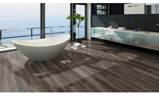 Vinilo danga OneFlor Workshop Eco 55 Plank Riešutas Dark Brown 2.5 MM