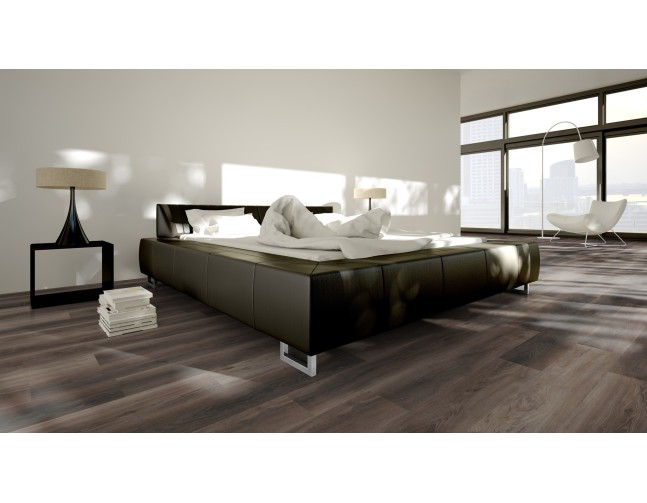 Vinilo danga OneFlor Workshop Eco 55 Plank Riešutas Dark Brown 2.5 MM