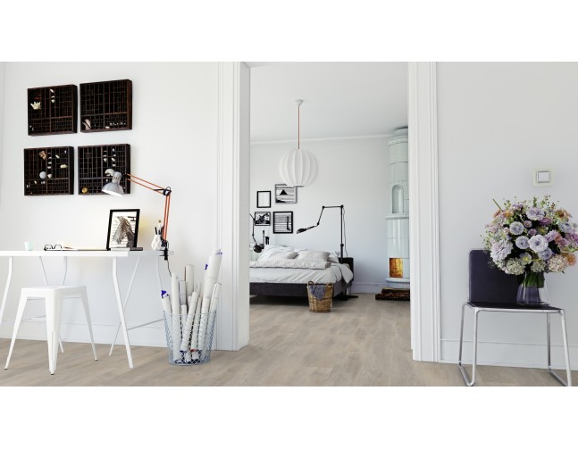 Vinilo danga OneFlor Workshop Eco 55 Plank Ąžuolas Old Light Beige 2.5 MM