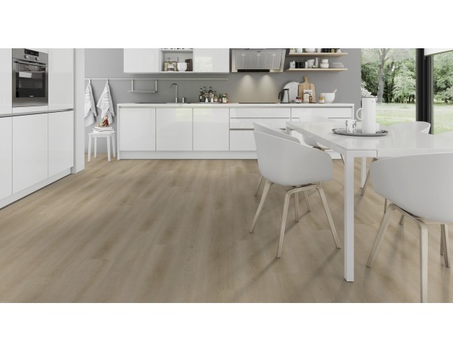 Vinilo danga OneFlor Workshop Solide Click 55 Plank Ąžuolas Raw Light Natural 6 MM