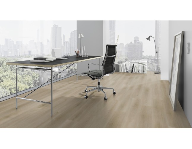 Vinilo danga OneFlor Workshop Solide Click 55 Plank Ąžuolas Raw Light Natural 6 MM