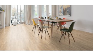 Trisluoksnė parketlentė Haro Longstrip 4000 Ąžuolas Light White Family