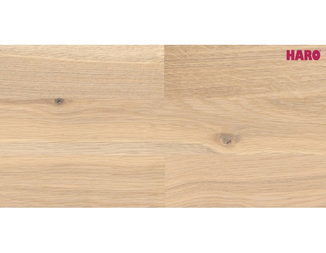 Trisluoksnė parketlentė Haro Longstrip 4000 Ąžuolas Light White Family