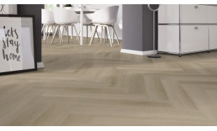 Vinilo danga OneFlor Workshop Eco 55 Herringbone Ąžuolas Raw Light Natural 2.5 MM