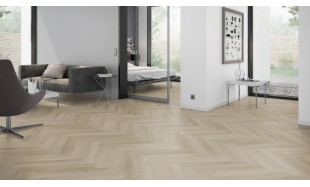 Vinilo danga OneFlor Workshop Eco 55 Herringbone Ąžuolas Raw Light Natural 2.5 MM
