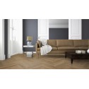 Vinilo danga OneFlor Workshop Eco 55 Herringbone Ąžuolas Prestige Light Amber 2.5 MM