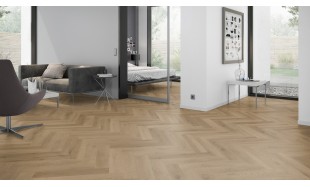 Vinilo danga OneFlor Workshop Eco 55 Herringbone Ąžuolas Prestige Light Amber 2.5 MM