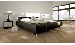 Vinilo danga OneFlor Workshop Eco 55 Herringbone Ąžuolas Prestige Light Amber 2.5 MM