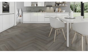 Vinilo danga OneFlor Workshop Eco 55 Herringbone Ąžuolas English Taupe 2.5 MM