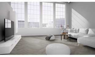 Vinilo danga OneFlor Workshop Eco 55 Herringbone Ąžuolas English Taupe 2.5 MM