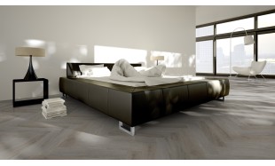 Vinilo danga OneFlor Workshop Eco 55 Herringbone Ąžuolas English Taupe 2.5 MM