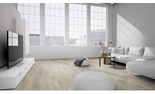 Vinilo danga OneFlor Rigid 55 XL Plank Ąžuolas Old Light Beige