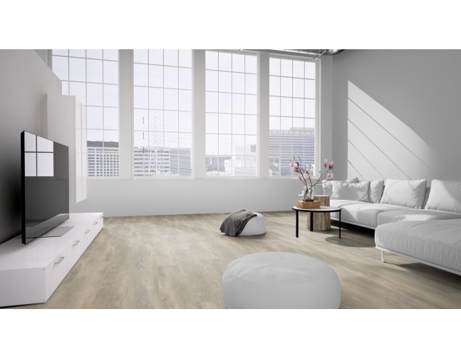 Vinilo danga OneFlor Rigid 55 XL Plank Ąžuolas Old Light Beige 7 MM