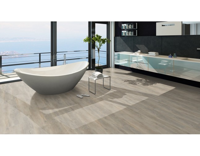 Vinilo danga OneFlor Rigid 55 XL Plank Ąžuolas Old Light Beige