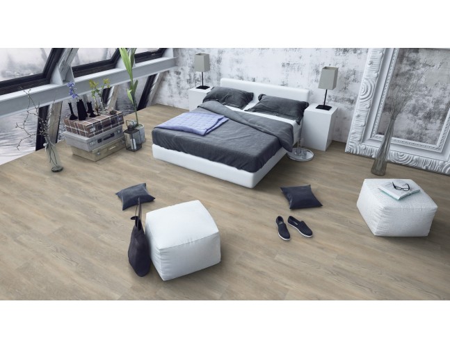 Vinilo danga OneFlor Rigid 55 XL Plank Ąžuolas Old Light Beige