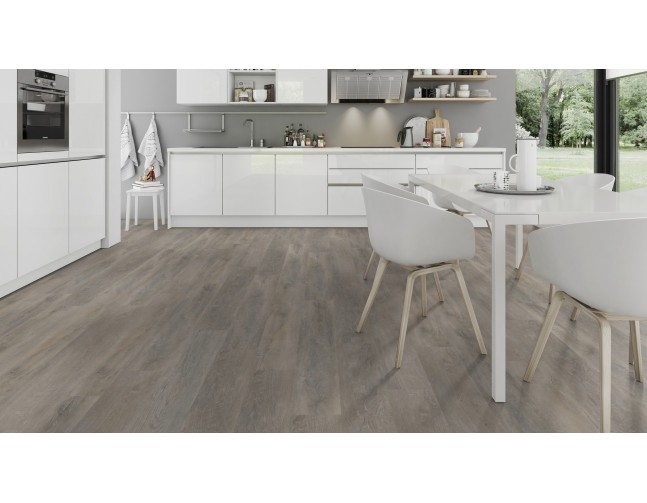 Vinilo danga OneFlor Rigid 55 XL Plank Ąžuolas Old Greige