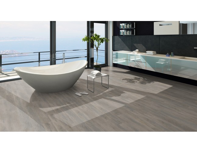 Vinilo danga OneFlor Rigid 55 XL Plank Ąžuolas Old Greige