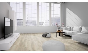 Vinilo danga OneFlor Rigid 55 XL Plank Ąžuolas Prestige White