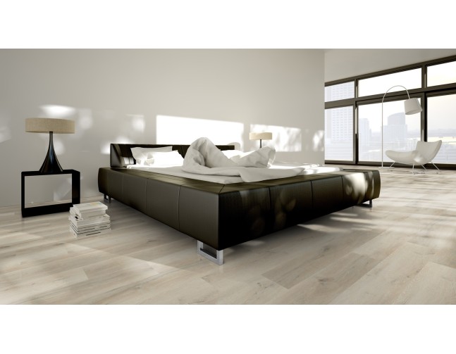 Vinilo danga OneFlor Rigid 55 XL Plank Ąžuolas Prestige White 7 MM