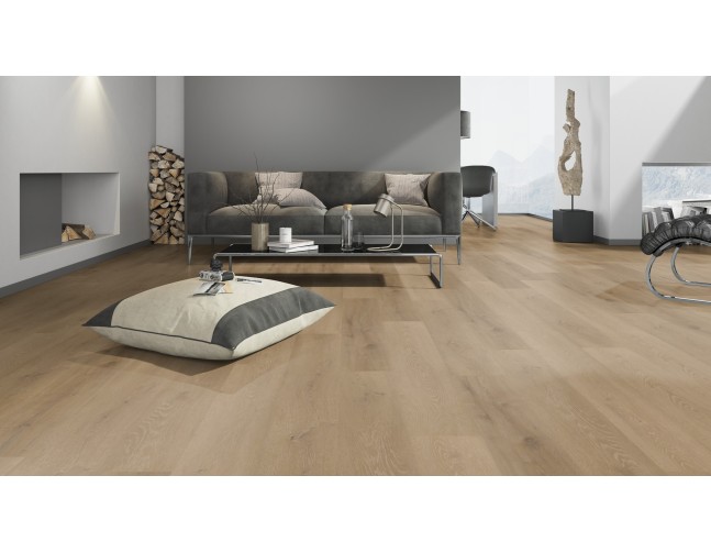 Vinilo danga OneFlor Rigid 55 XL Plank Ąžuolas Prestige Light Amber