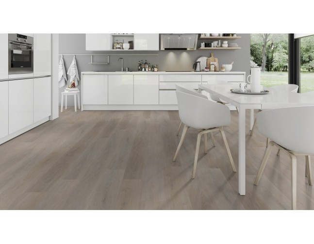 Vinilo danga OneFlor Rigid 55 XL Plank Ąžuolas English Greige 7 MM