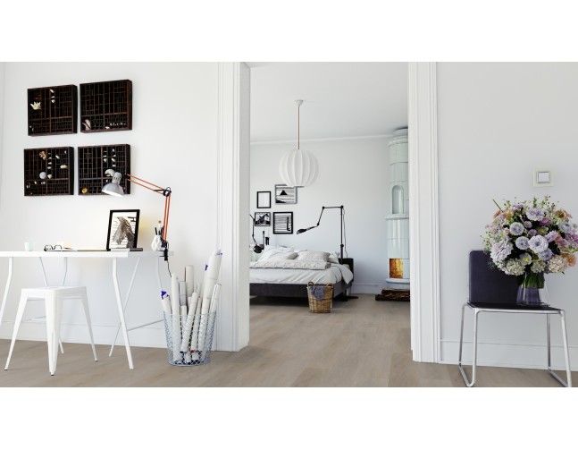 Vinilo danga OneFlor Rigid 55 XL Plank Ąžuolas English Greige 7 MM