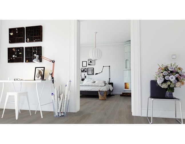 Vinilo danga OneFlor Classic 55 XL Plank Ąžuolas English Taupe 2.5 MM