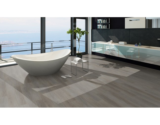 Vinilo danga OneFlor Rigid 55 XL Plank Ąžuolas English Taupe