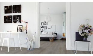 Vinilo danga OneFlor Rigid 55 XL Plank Ąžuolas English Taupe