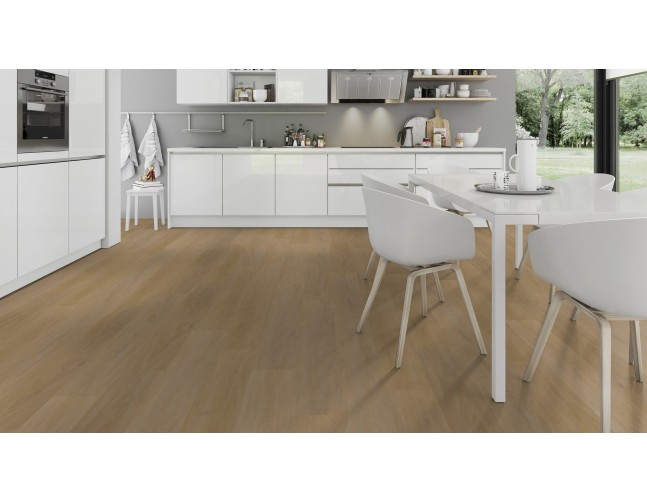 Vinilo danga OneFlor Rigid 55 XL Plank Ąžuolas English Honey
