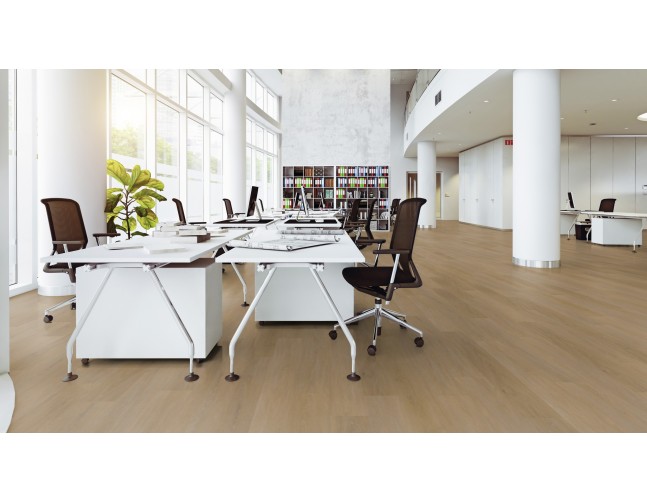 Vinilo danga OneFlor Rigid 55 XL Plank Ąžuolas English Honey