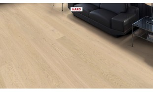 Trisluoksnė parketlentė Haro Plank Ąžuolas Light White Markant 4V