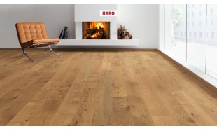Trisluoksnė parketlentė Haro Plank Ąžuolas Smoked Markant 4V