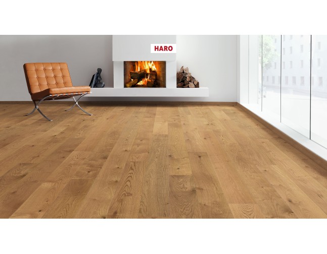 Trisluoksnė parketlentė Haro Plank Ąžuolas Smoked Markant 4V