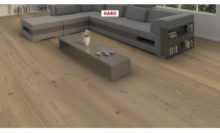 PNR Trisluoksnė parketlentė Haro Plaza Plank Ąžuolas Fumed Puro White Universal 4V