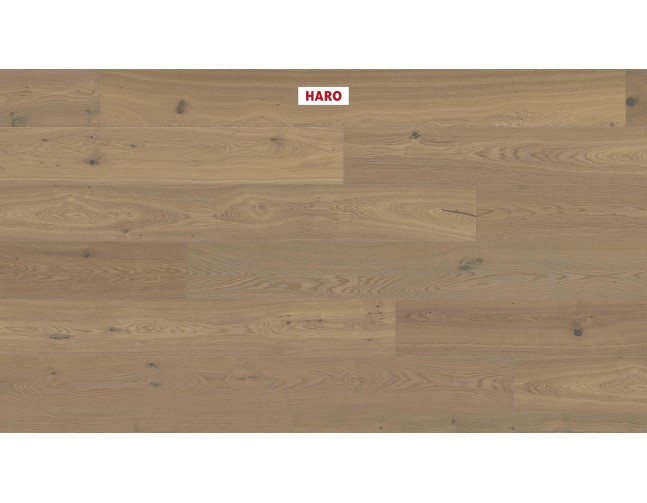 PNR Trisluoksnė parketlentė Haro Plaza Plank Ąžuolas Fumed Puro White Universal 4V